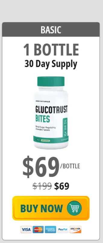 glucotrust bites 1 Bottle – Buy Online from Official Website
