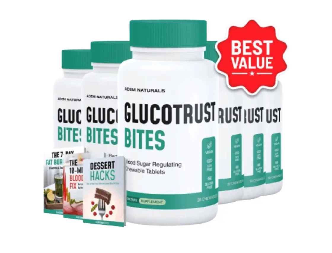 glucotrust bites 6 bottle bundle – official website order with $300 discount and free shipping